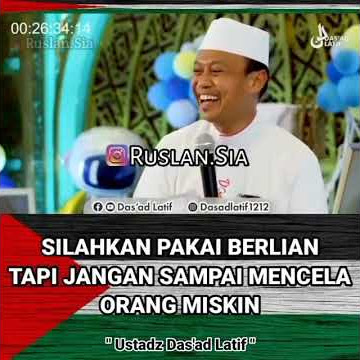 SILAHKAN PAKAI BERLIAN TAPI JANGAN SAMPAI MENCELA ORANG MISKIN