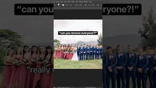 removing bridesmaids and groomsmen 🤍👰‍♀️🤵‍♂️ #wedding #editing #photo #bride