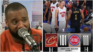 Chris Canty reacts to James Harden committed 7 turnovers, Cavaliers fall to Piston 111-101 in Game 1
