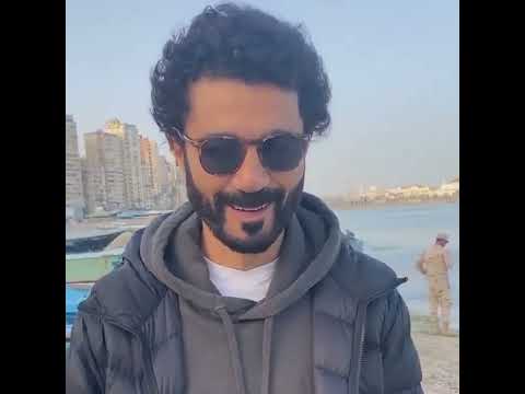 خالد النبوي مع ابنه نور من كواليس تصوير مسلسل راجعين ياهوى