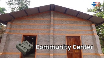 Earthquake Resistant, Low-Cost Community Center Nepal - Interlocking Bricks CSEB
