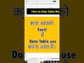 Excel for fresher-  How to Use Data Table in Excel #ExcelTutorial #ExcelIncentive