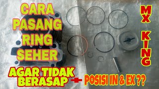 CARA PASANG PISTON MX KING 150 YANG  BENAR | CARA PASANG RING SEHER MX YG BENAR @ronaldtutorial