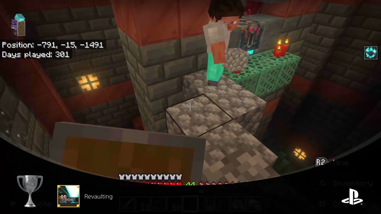 Minecraft revaulting trophy/achievement