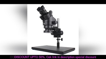 Simul Focal Industrial Trinocular Stereo Microscope Digital Magnification Continuous Zoom 7X - 45X F