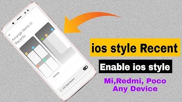 how to enable rescent menu ios, redmi xiaomi Poco device Apple ios style & Arrangr ios Apply 😍😍