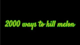 2000 ways to kill melon part 3 (21-33)