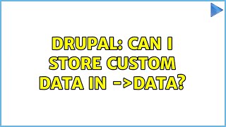 Drupal: Can I store custom data in $node-＞data? Net Worth