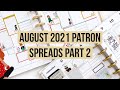 Plan With Me | August 2021 Patron Spreads Pt 2 | Megan & Amy | Classic Happy Planner | Plants