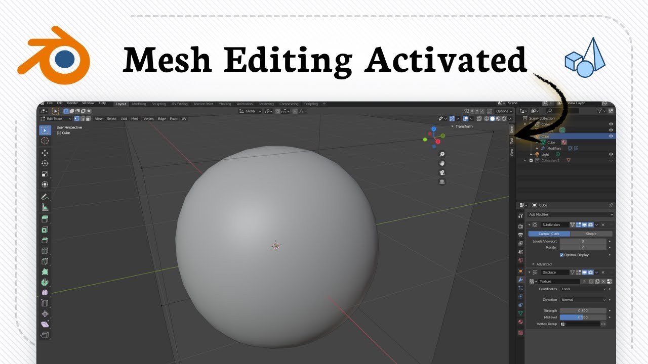 How to enter edit mode in Blender (Instant Access) - YouTube