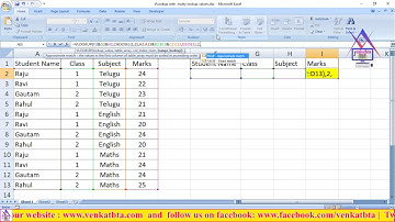 HOW TO USE VLOOKUP FUNCTION WITH MULTI LOOKUP VALUES IN EXCEL | VENKATBTA