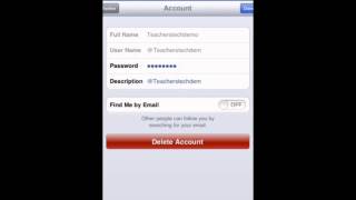 Syncing your Twitter account using the iPad Settings app