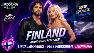 🇫🇮 FINLAND Grand Final Rehearsal 🇫🇮 | Linda Lampenius x Pete Parkkonen – LIEKINHEITIN | Eurovision