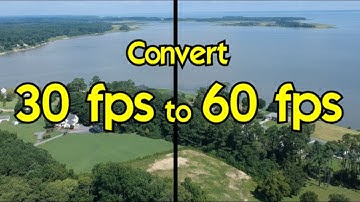 Convert 30 fps to 60 fps using Hybrid - good for drone footage