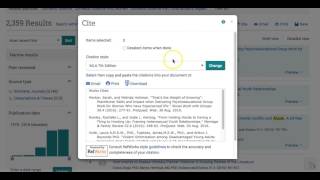 Demo  Easy Citations from ProQuest Databases