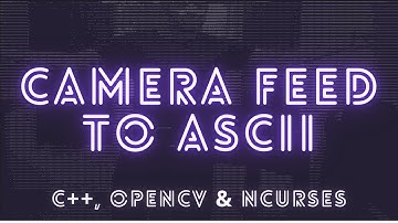 Camera Feed to ASCII