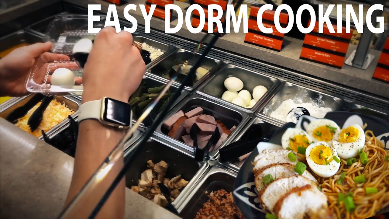 COLLEGE DINING HALL HACK! 5 Star Dorm Meal!