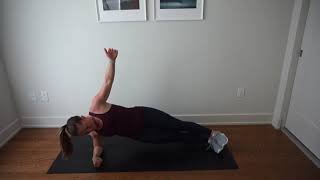 Rotating Forearm Plank Hip Lift