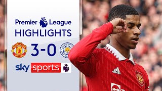 Rashford bags brace to break his own scoring record 🔥 | Man Utd 3-0 Leicester | EPL Highlights