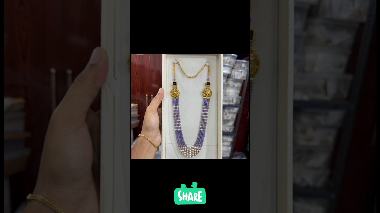 Latest lightweight pearl and beads haram/new necklace designs 2025 