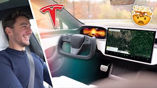 I try the technology of Tesla Model S Plaid (impressive !)