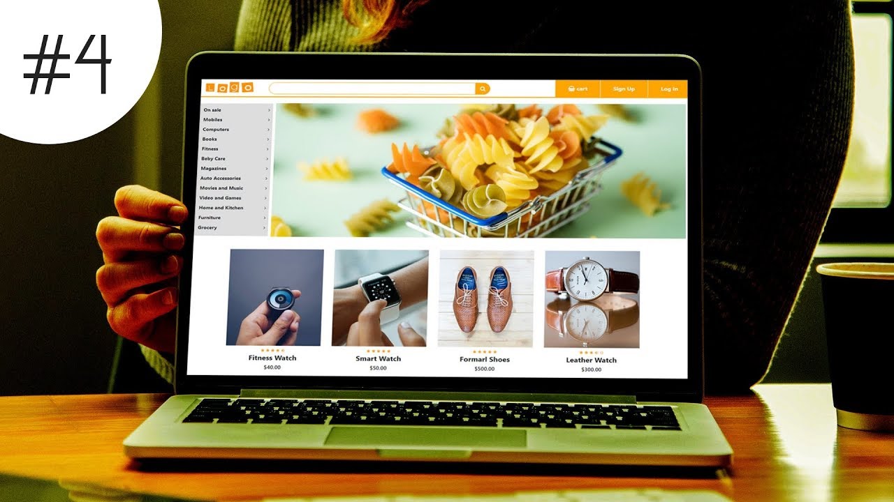 #4 How To Make ECommerce Website Using HTML CSS And Bootstrap Step By Step
