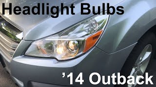 '10-14 Subaru Outback Headlight Change