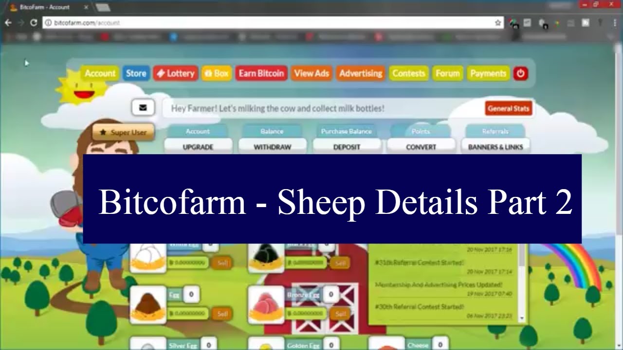 bitcofarm earn bitcoin - How to buy and extend sheep - Complete Details Part 2 - YouTube