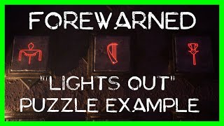 FOREWARNED: Lights Out Puzzle Example (FULL TUTORIAL IN DESCRIPTION)