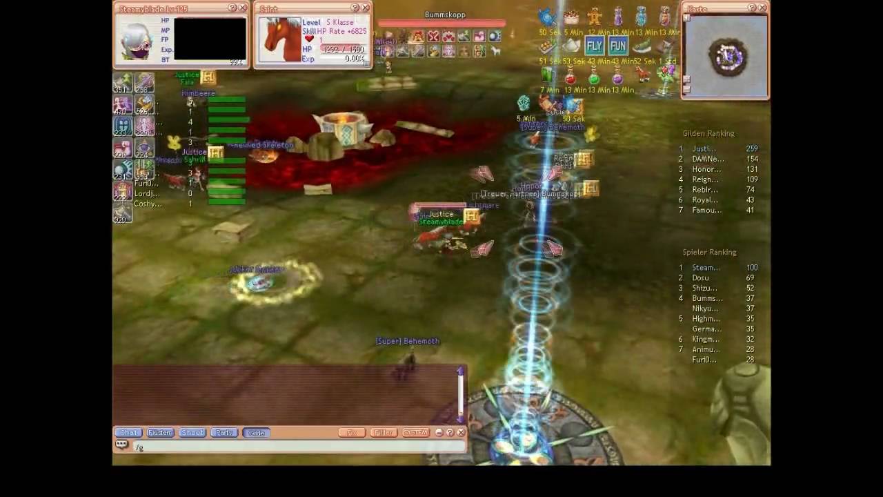 Flyff - Steamyblade at Guildsiege 08.05.10 Server Luia