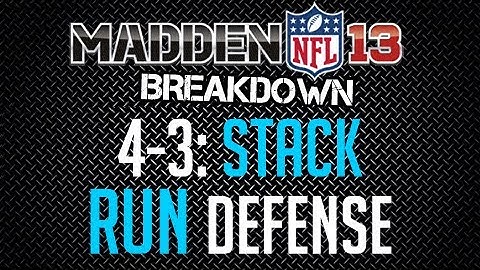 Madden 13 : Defense Tips : Run Defense (4-3: Stack)