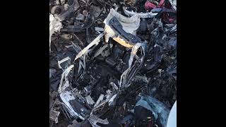 Recycling Scrap car process | Machine removes valuable parts #powerhand #car #machine #fyp #recycle