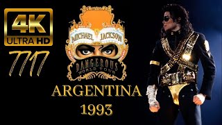 Michael Jackson - Dangerous World Tour - Buenos Aires Argentina 1993 4K FULL CONCERT