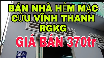 #31[ ĐÃ BÁN] Bán nhà 370tr hẻm mạc cửu vĩnh thanh rạch giá kiên giang liên hệ 0916757252 mr lâm