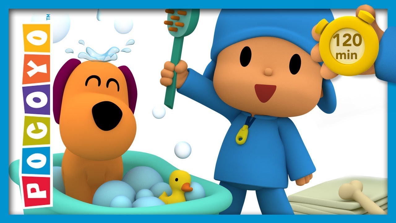 🚿 Let's Go Pocoyo! - O banho do Pocoyo [ 50 MINUTOS Ep 01 ]