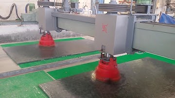 Automatic Bridge Type Polishing Machine for Granite Slab Part 1 - BGM INDUSTRIES