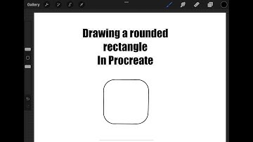 How to draw a rounded rectangle in Procreate