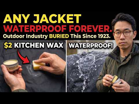 $2 Kitchen Wax Makes ANY Jacket WATERPROOF FOREVER. Outdoor Industry BURIED This Since 1923.