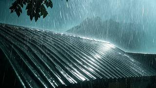 (NO ADS) Stormy Night Rain & Thunderstorm Sounds For Sleep ⚡ Fall Asleep Fast With Soft Rain Vibe