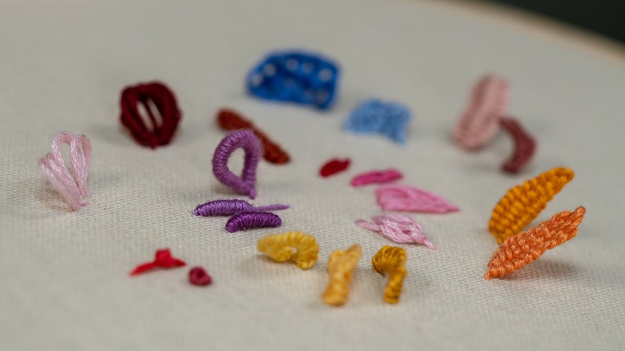 Start Embroidery : 10 Stitches for creating beautiful flower design