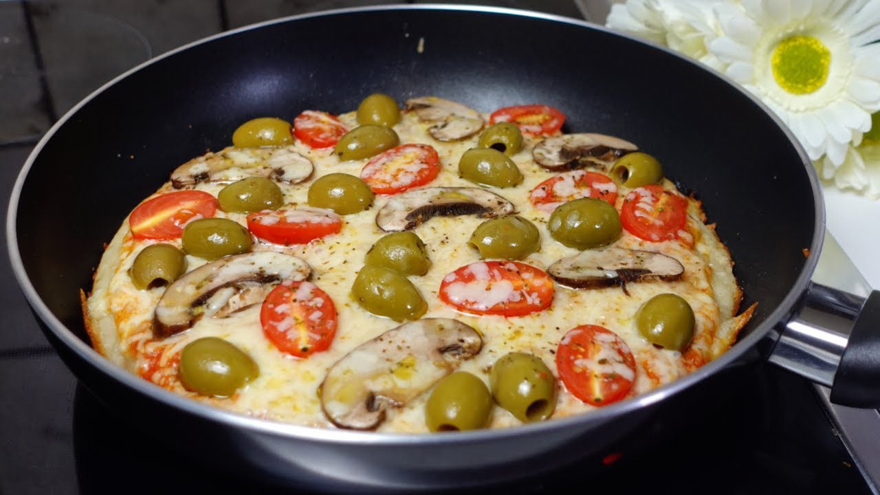 Мы больше не покупаем пиццу! Жидкое тесто, пицца без замешивания – духовка не нужна!pizza