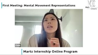 Martz Internship online program. First Meeting. Mental Respresentations.