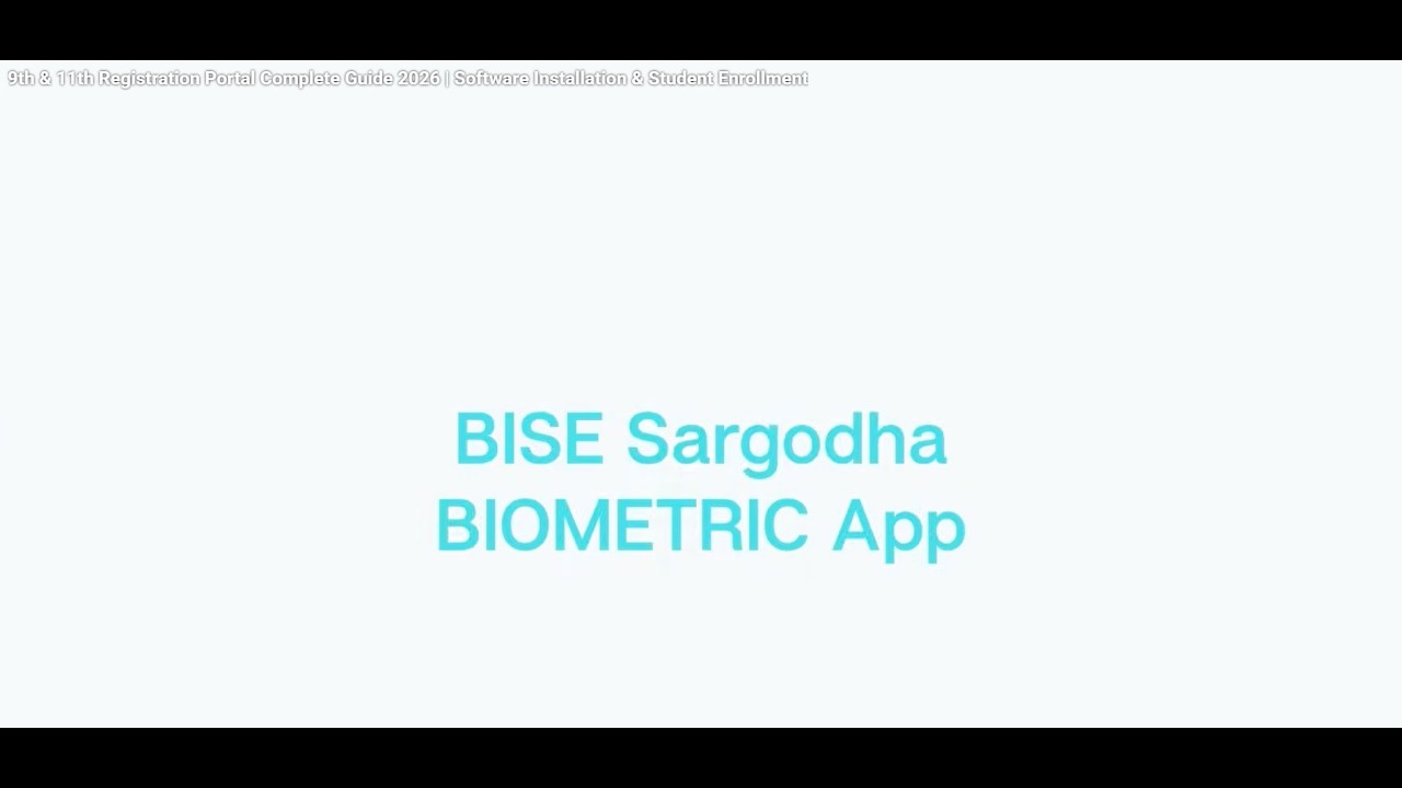 9th & 11th Biometric Enrollment Complete Guide 2026 | Software ...