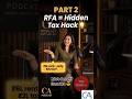 ₹6L rent → only ₹2L tax? 😳 RFA = Hidden Tax Hack that beats HRA! 🔥 Part 2 live 👇 #TaxHacks
