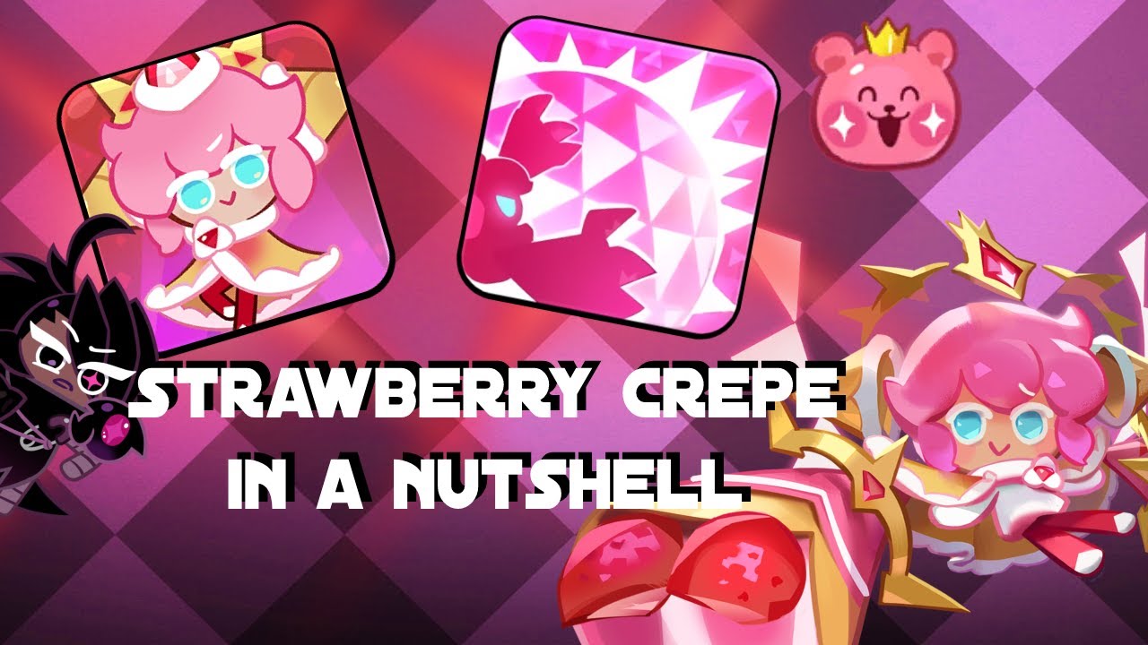 Strawberry Crepe Cookie in 5 mins Everything you need to build a