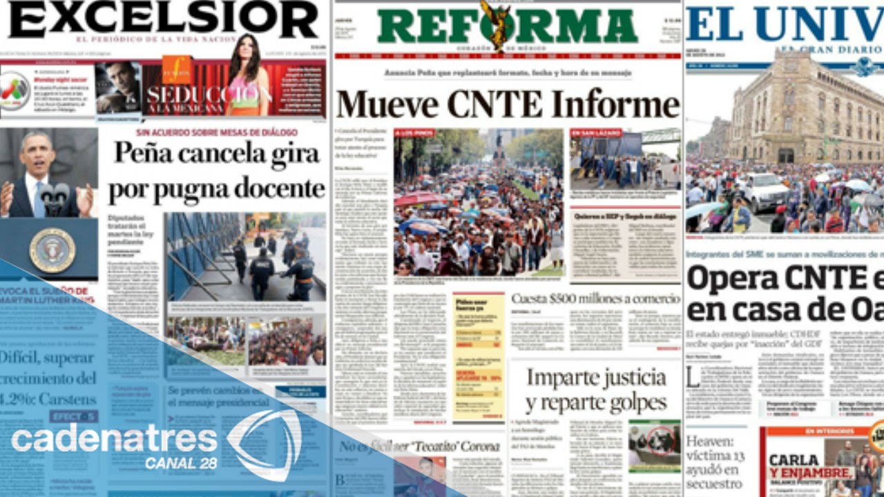 Así amanecieron los periódicos más importantes de México / 01 de abril -  thptnganamst.edu.vn