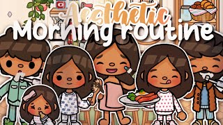 RICH FAMILY MORNING ROUTINE ☀️ || Toca boca life Roleplay *WITH VOICE* 🎙️