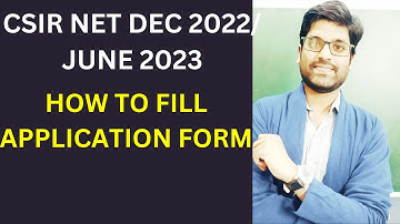 CSIR NET June 2023 Application form | important instructions | CSIR NET Notification