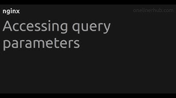 Accessing query parameters