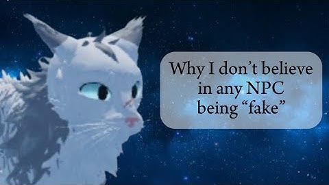 Why I don’t think ANY NPC is fake!